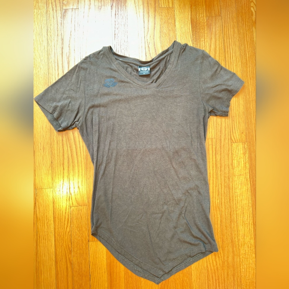 Casual Brown Short Sleeve Tee for Men